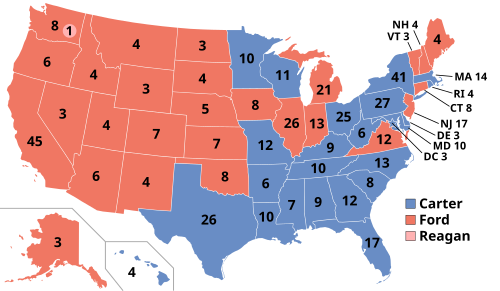 Results for the 1976 United States presidential election