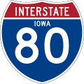 Interstate 80 marker
