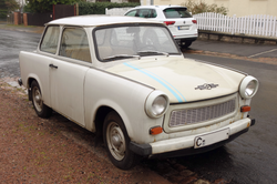 A Trabant 601 S in daily use in Chemnitz in 2019.