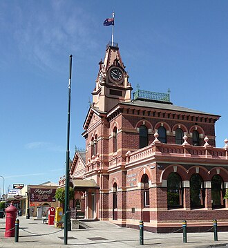 Traralgon Post Office and Court House, a heritage-listed landmark in the city.
