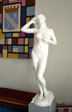 Snöklockan, original in plaster cast from 1881 in the Town hall of Ronneby.