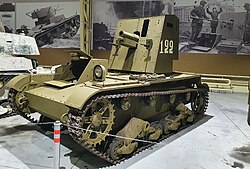 SU-26 self-propelled 76 mm gun based on the T-26 light tank