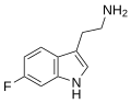 File:6-Fluorotryptamine structure.svg