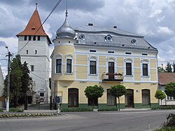 Ciunt Tower (Csonka Torony) and Arany Palace (Arany Palota)