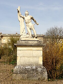 Philoctète blessé (1810), park at the Château de Compiègne.