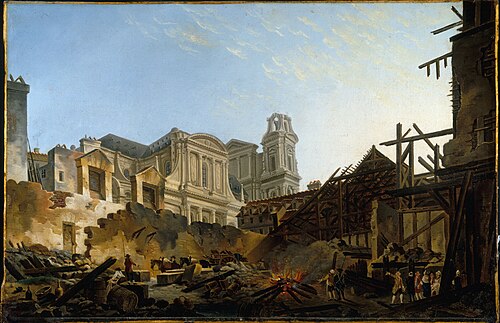Foire Saint-Germain after the Fire of 1762 by Pierre-Antoine Demachy