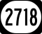 Kentucky Route 2718 marker