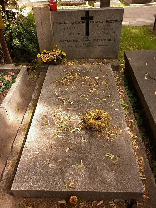 File:Stanisław Baczyński i Stefania Baczyńska grób.jpg