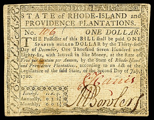 Colony of Rhode Island and Providence Plantations (1780)