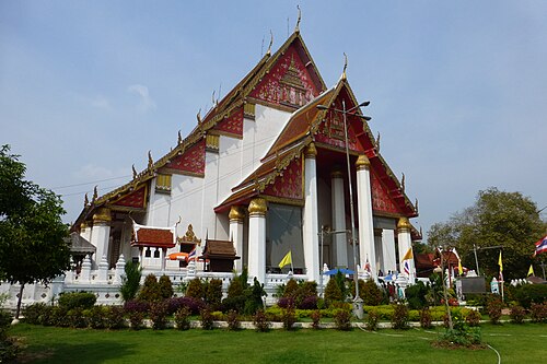 Wihan Phra Mongkhon Bopit, one of King Borommakot's major construction projects that drastically transformed the 18th century Ayutthaya skyline