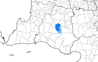 alt=  Areas where the Baduy language is spoken predominately
  areas where the Baduy language is spoken in a minority