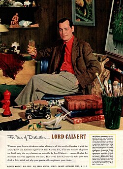 A 1951 ad for Lord Calvert whiskey featuring Stevan Dohanos