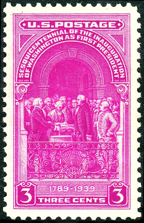 File:Washington taking Oath 1939 Issue-3c.jpg