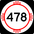 State Road 478 marker
