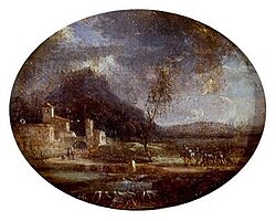 Nicolas antoine taunay - paisagem romana
