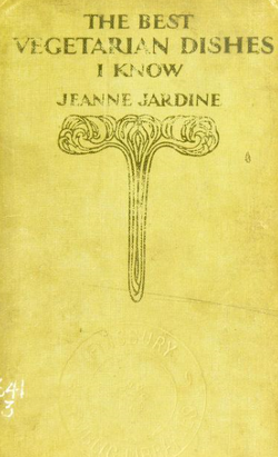 Cover of The Best Vegetarian Dishes I Know (1910)