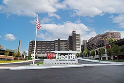 UC Health's University of Cincinnati Medical Center building exterior in Cincinnati, Ohio