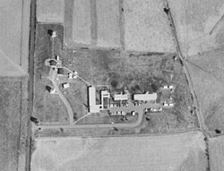 overhead photograph of W-83 Control area in 1973