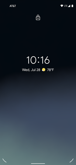 Lock screen
