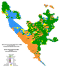 Federation of Bosnia and Herzegovina ethnic map (2013)