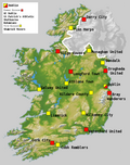 The clubs that competed in the 2006 League of Ireland.