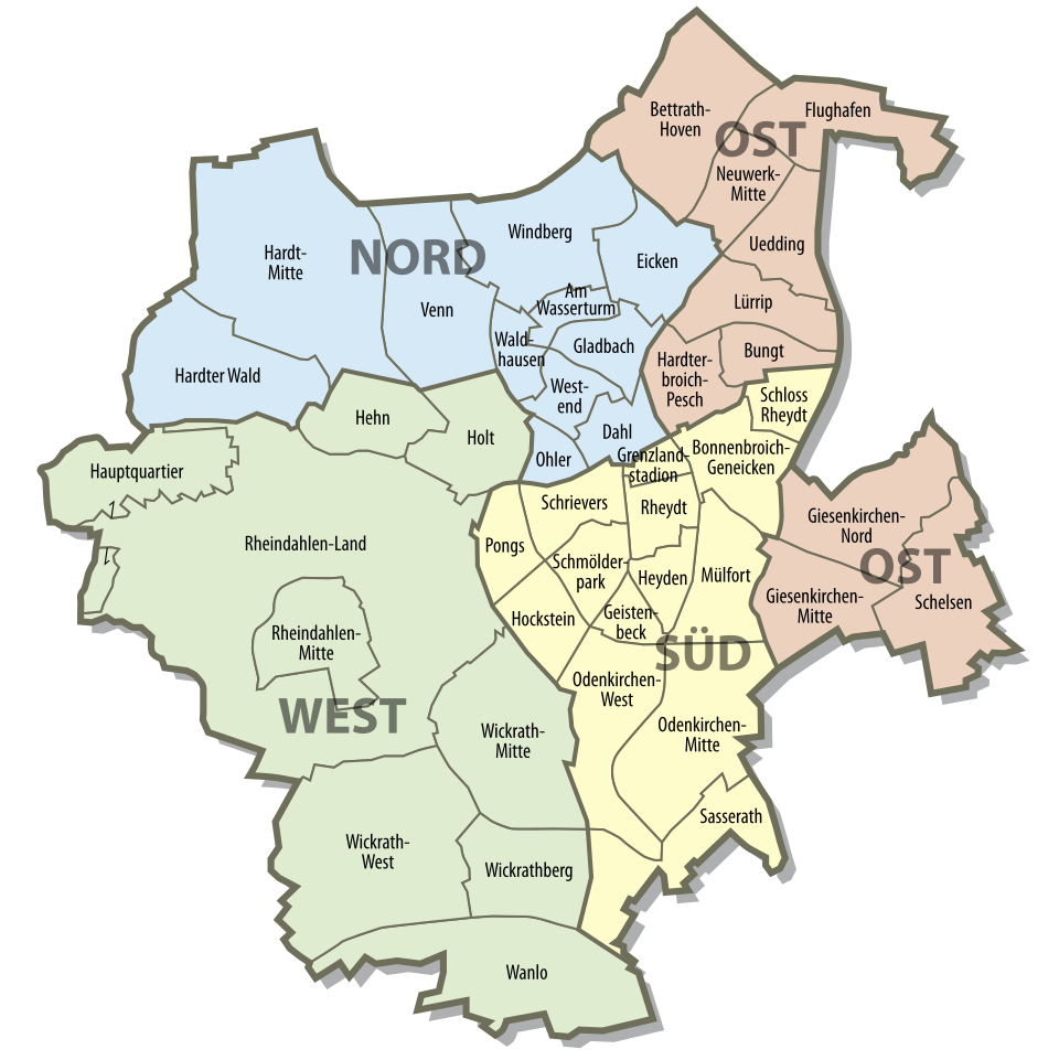 File:Karte Mönchengladbach Stadtteile.svg