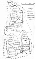 Map of Cahul County as of 1938