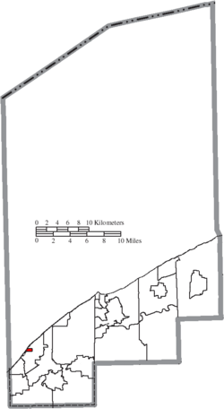 Location of Timberlake in Lake County