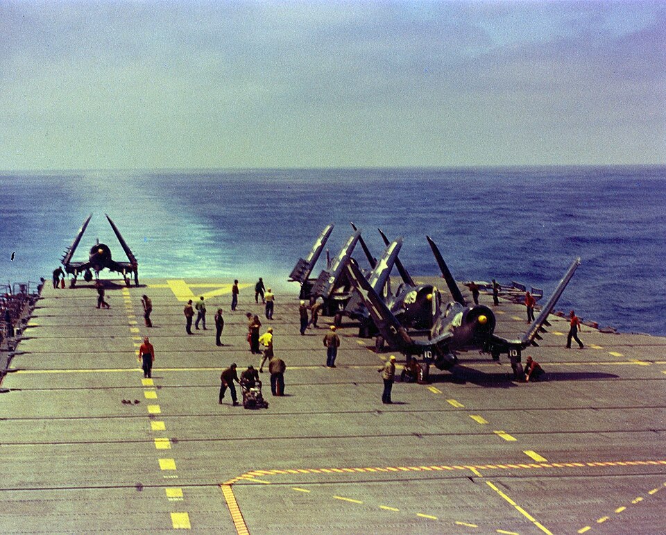 File:USS Oriskany flight F4U 1952.jpg