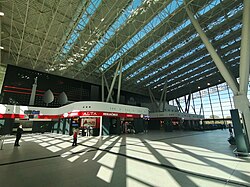 Interior of the Centre station in Belgrade in October 2023.