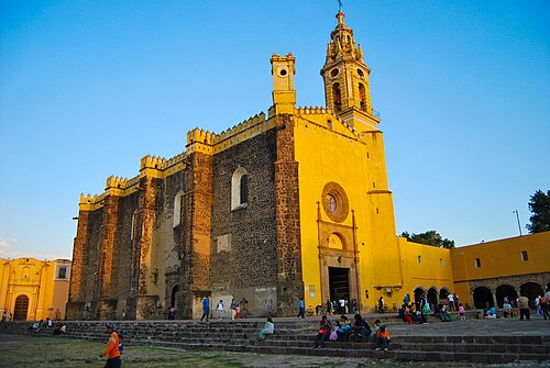 San Gabriel Franciscan Convent in Cholula, Metropolitan area of Puebla City, Mexico, it is partially Gothic (built in the mid-16th century)