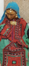 Baloch woman wearing various Baloch ornaments