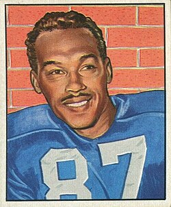 Mann's 1950 Bowman football card