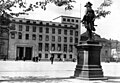 Wilhelmplatz, Statue of Leopold I, Prince of Anhalt-Dessau, New and Old Reich Chancellery and Wilhelmstrasse, Mitte (locality), Berlin (1939)