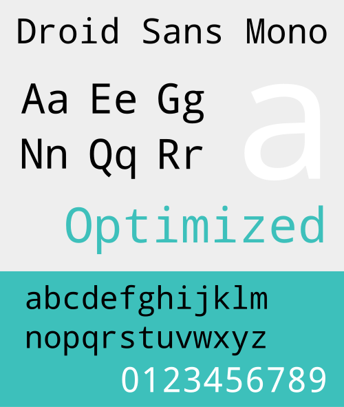 File:DroidSansMonoSpecimen.svg