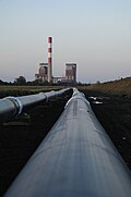 District heating pipeline from the power station Dürnrohr to Sankt Pölten with a length of 31 km