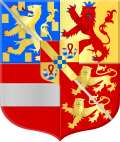 Arms of Justinus van Nassau, natural son of William the Silent.