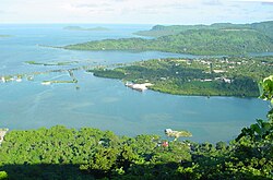 Kolonia Town, looking down from Sokehs Ridge in December 2003.