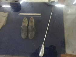 Preserved shoes of M.G.R