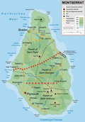 Map of Montserrat in German