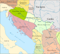 Pannonia Savia, Pannonia Secunda, Dalmatia, Moesia, Dardania and Praevalitana (300 AD)