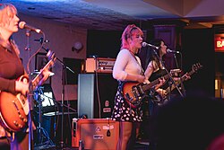 Bleached performing at The Great Escape in May 2016.