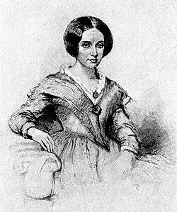 Lady Janet 'Jessie' Grindlay Simpson, a spectator of the first trial of chloroform by James Archer (c. 1846)