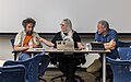 Panel at the NMSR Skepticamp. L to R: Dave Thomas, Susan Gerbic, Brian Dunning.