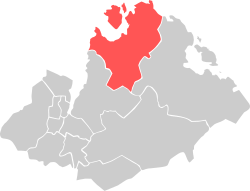Location within Sandnes Municipality