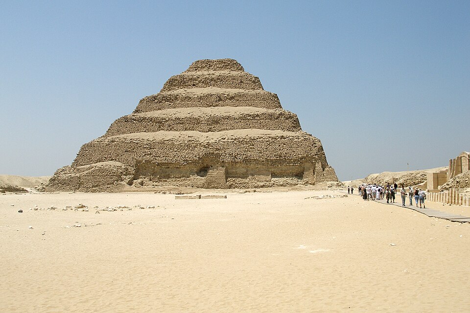 File:Saqqara, Pyramid of Djoser, Ancient Egypt.jpg