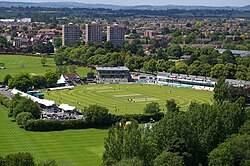 Aerial photograph of New Road cricket ground