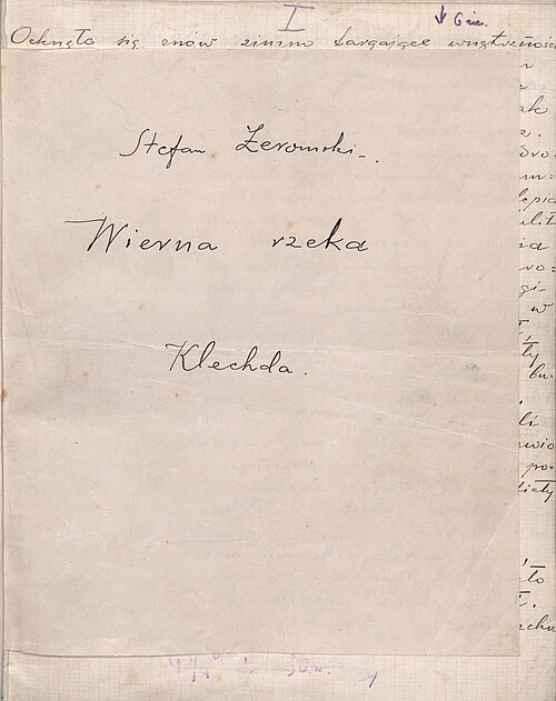 File:Stefan Żeromski Wierna rzeka rękopis (cropped).jpg