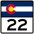 State Highway 22 marker