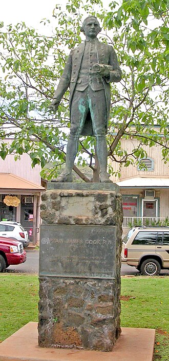 File:James Cook, Waimea Kauai.JPG
